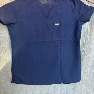 Figs navy blue scrub set